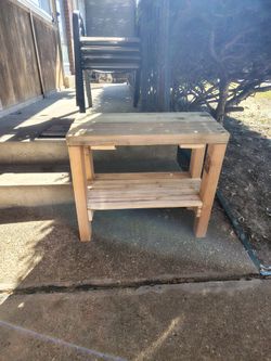 Handcrafted wooden table