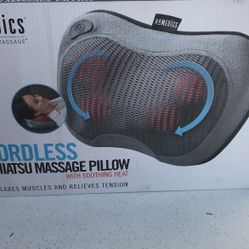 Homedics Cordless Shiatsu Massage Pillow With Soothing Heat