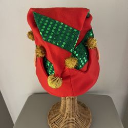 Fun Holiday Festive “ELF “ Hat with Ears OS as New 