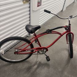 Red bicycle Sterling Shoreline