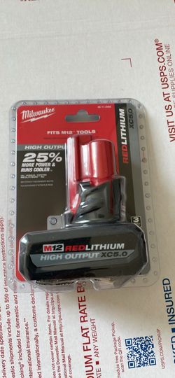 Milwaukee M12 High Output 5ah Battery