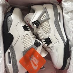 Jordan 4 White Cement 