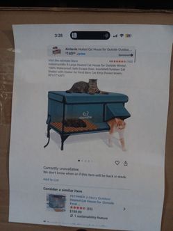 Heated cat bed