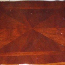 2 Cherry Wood End Tables And 1 Center Cherry Wood Table