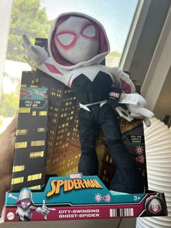 Marvel City Swinging Ghost-Spider Feature Plush