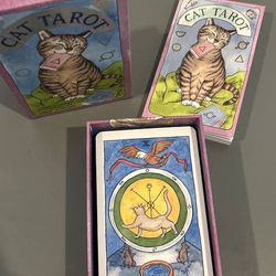 Cat Tarot Cards With Book 