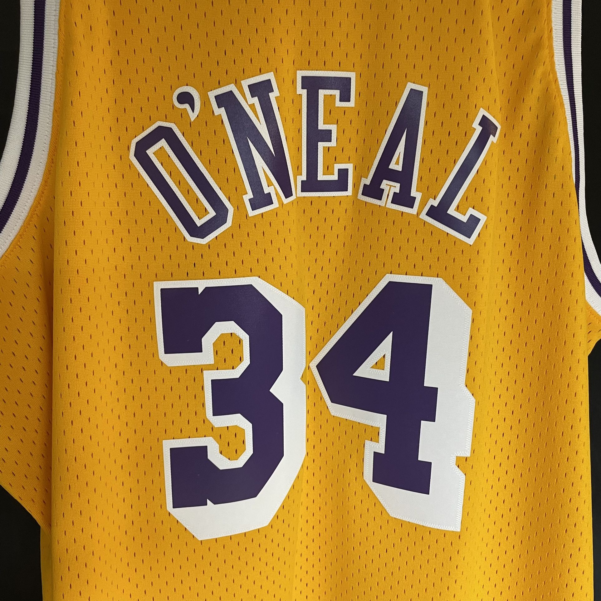 Men's Shaquille O'Neal Los Angeles Lakers Hardwood Classic Swingman Jersey