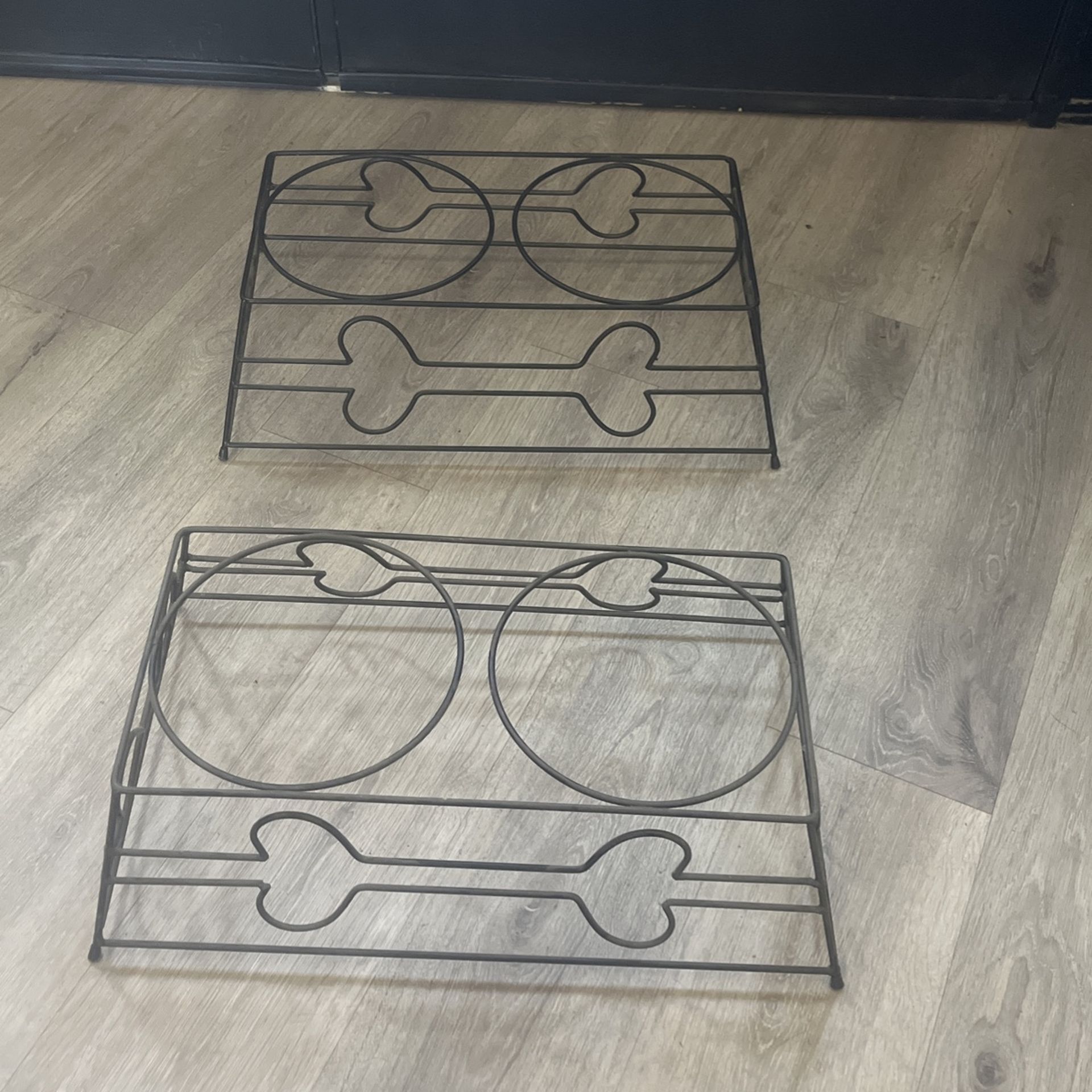 Two Dog Bowl Stands