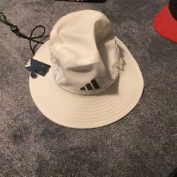 Adidas Men's White Wide Brim Golf Sun Bucket Hat Size Large   Xl New With Tags Color White
