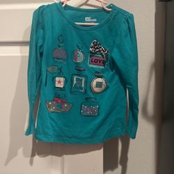 Girls, long sleeve shirt, size 6