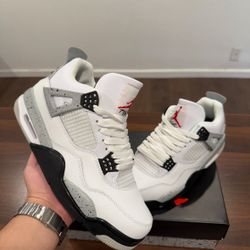 Nike air jordan 4 retro white cement size 7,7.5,8,8.5,9,9.5,10,10.5,11,12 