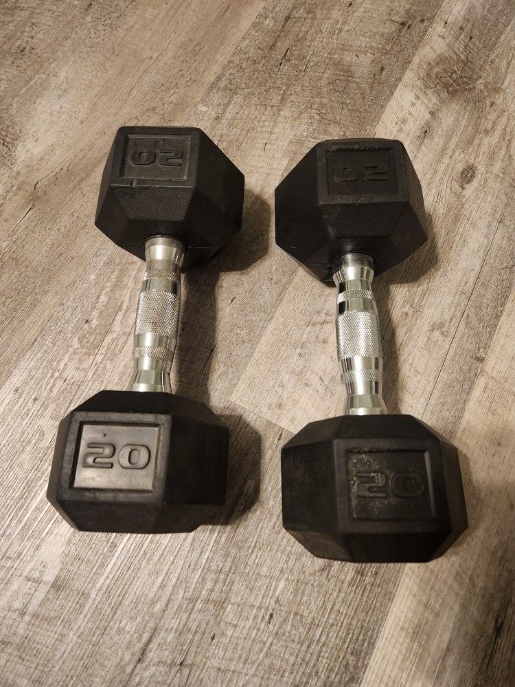 Weights Dumbbells 20 Pounds $45 Firm