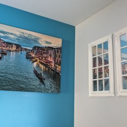 Wall picture + Glass window set