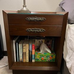 Two 1960’s Cherry Wood Nightstands