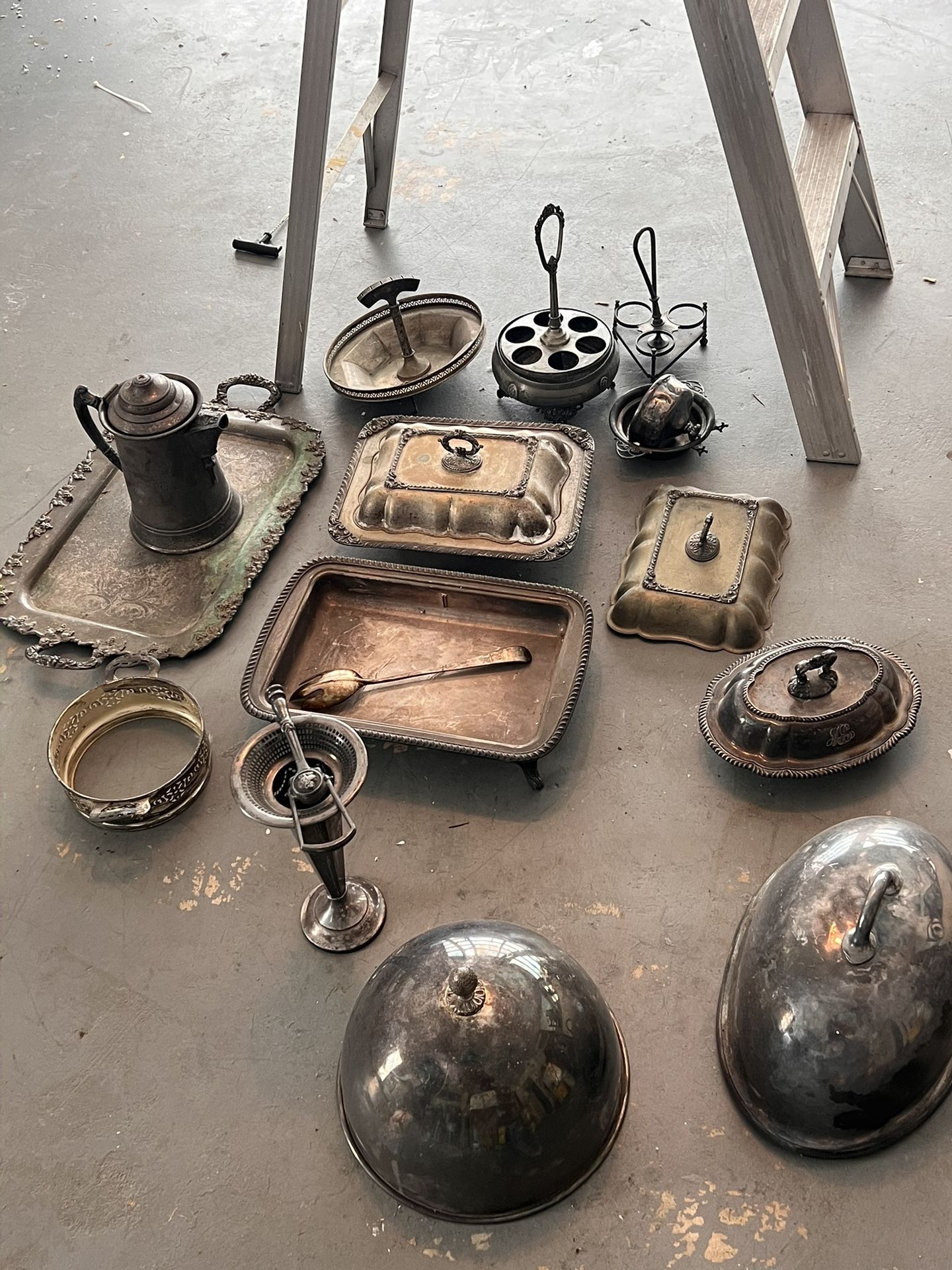 Rare Antique Pewter Collection - Authentic 1800s Treasures
