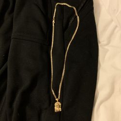 Men’s 10k solid Cuban 22inch 19 grams 3.5mm