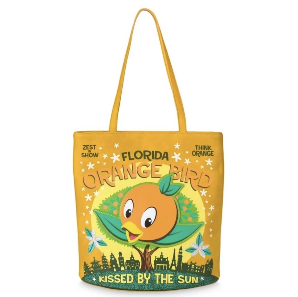 $85 NEW Loungefly Disney Parks/ Disney World Epcot Flower & Garden Festival Orange Bird Tote Bag