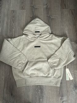 ESSENTIALS Classic Fleece Heather Stone Hoodie