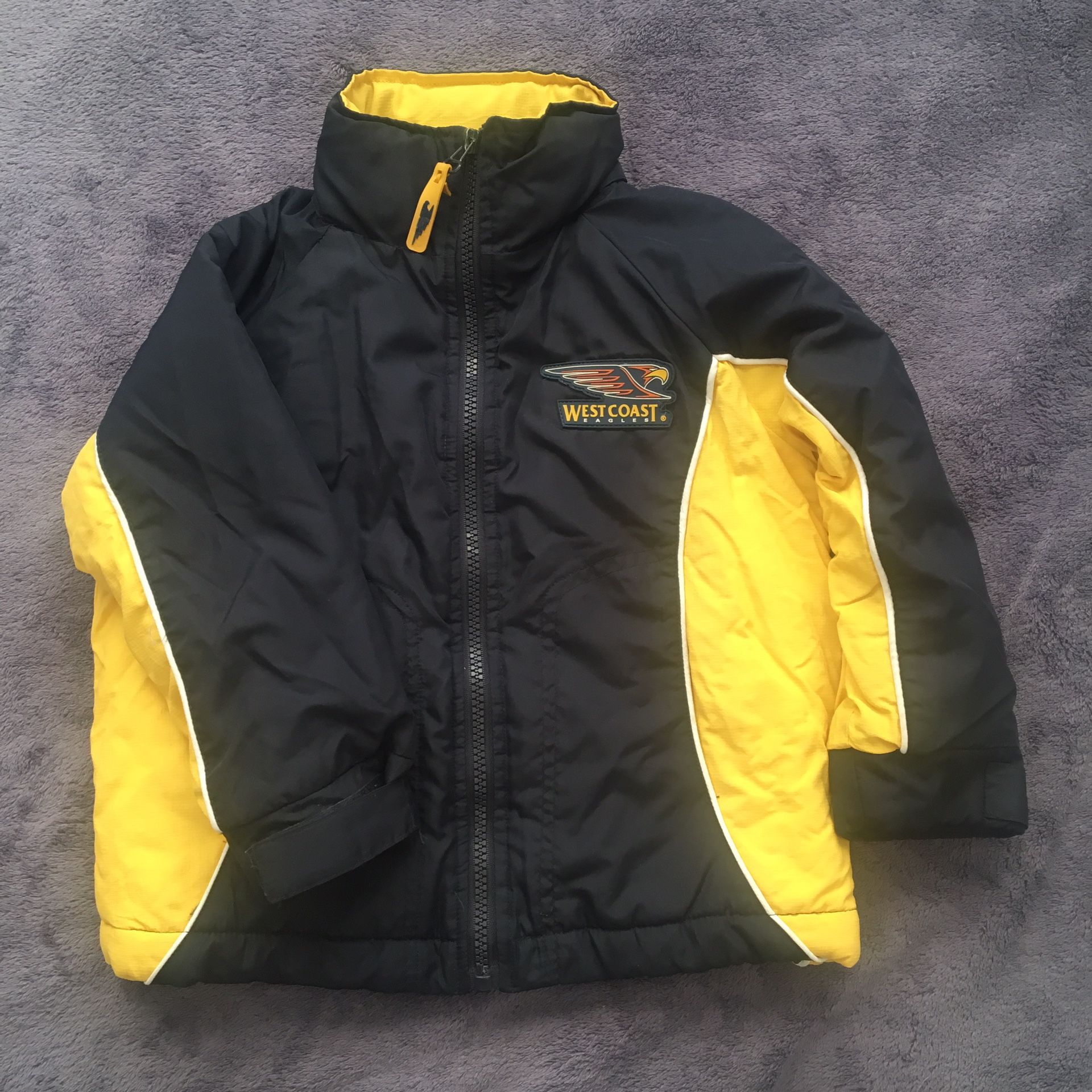 West Coast Eagles Winter Coat/Jacket - Size 2