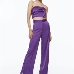 H&M Satin Trousers 
