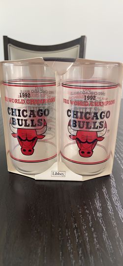 Chicago Bulls 4 cooler glasses
