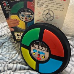 Vintage Original Milton Bradley Simon Electronic Memory Game w/ Box & Manual