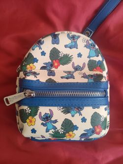 Loungefly Disney Stitch Mini Backpack Wristlet