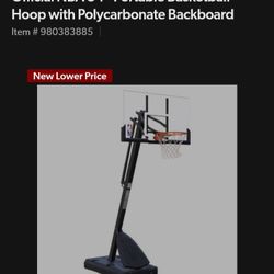 54 NBA Portable Basketball Hoop/ NO BASE