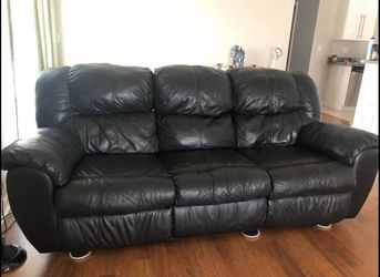 Black Leather Couch