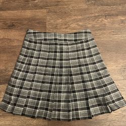 Plaid pleated Skirt 