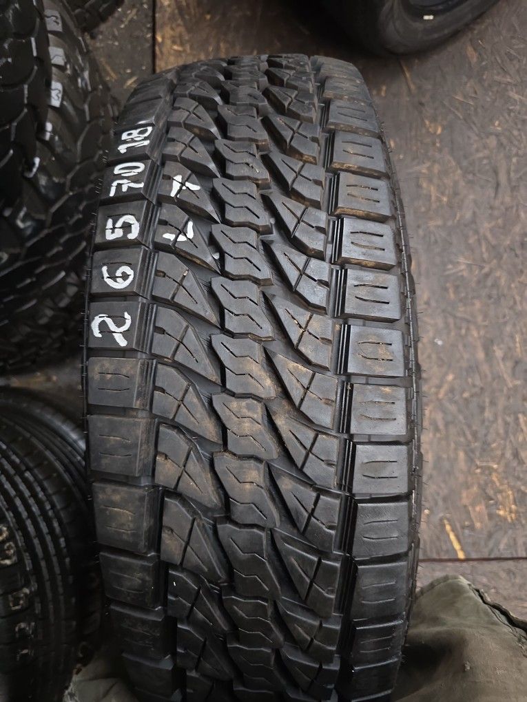 1 Tire Lt 265.70.18 Lionsport 99 % Tread Dot 2523