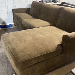 two-piece sectional sofas in brown
