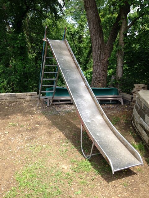 Stainless steel sliding board