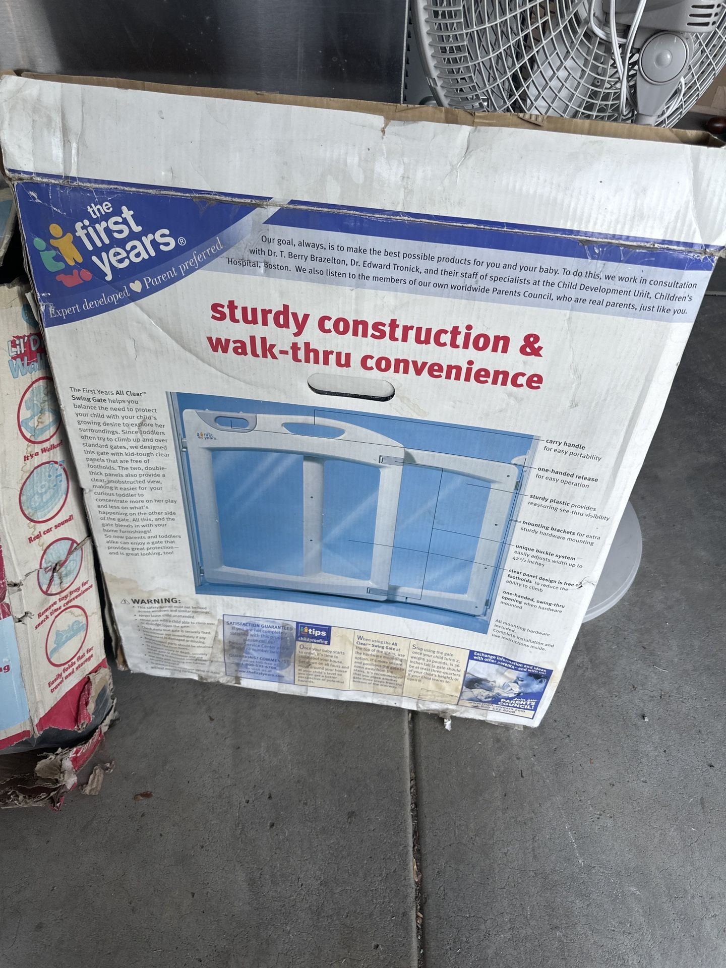 sturdy construction & walk-thru convenience