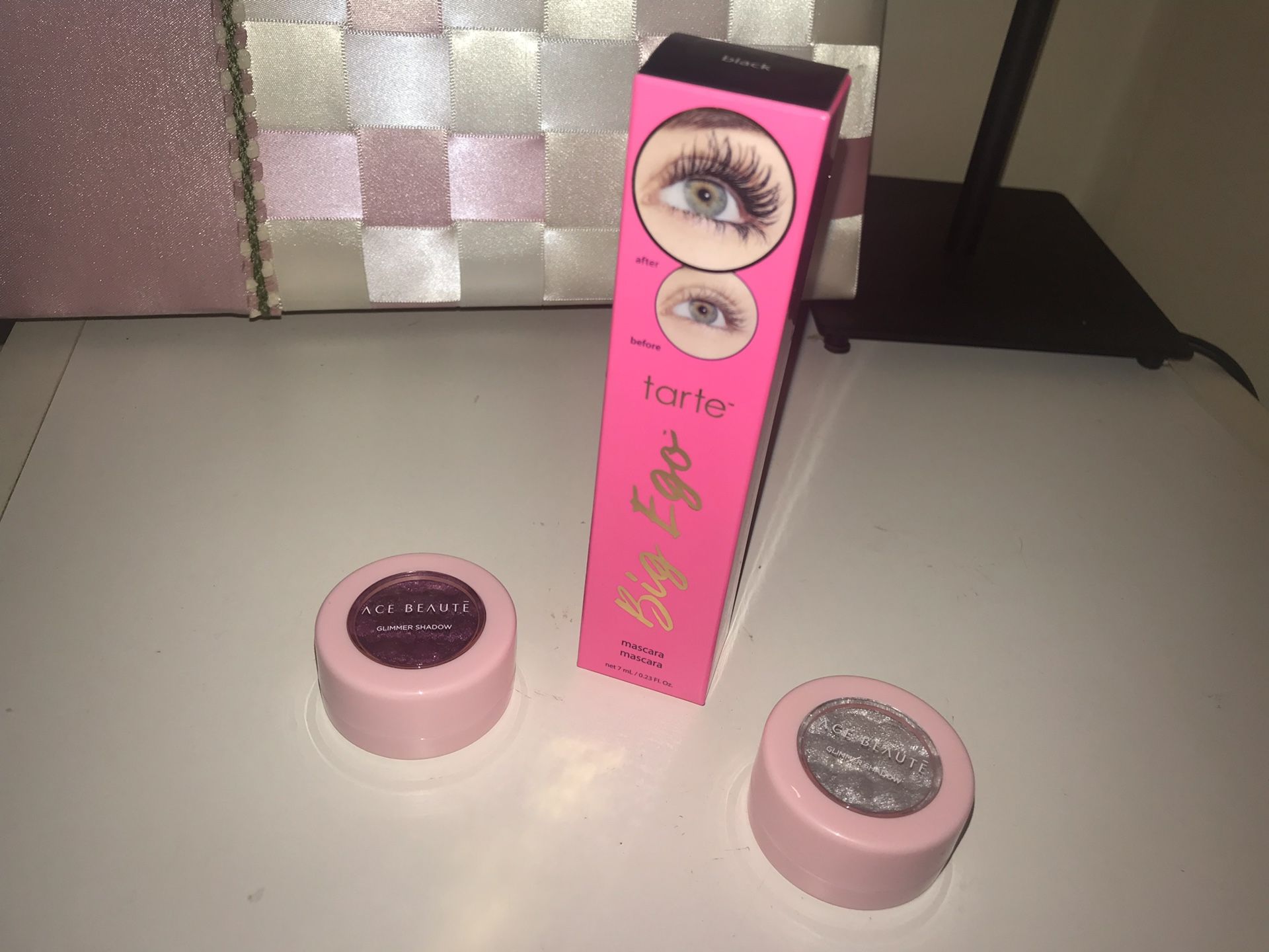Tarte big ego mascara and shimmer eyeshadow bundle
