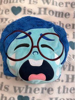 Inside Out 2 Flip-A-Mood Reversible Plush Joy/Sad, Easter Basket Fillers, Gifts, Presents, Kids Toys for Ages 3 Up by Just Play, Kids Toys for Ages 3