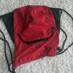 OGIO Red Drawstring Backpack – Lightweight Gym / Travel Bag