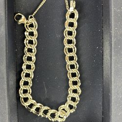 James Avery heavy double curb bracelet