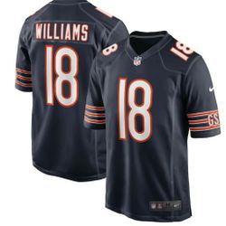 New! Men's Chicago Bears Caleb Williams Navy Player Game Jersey XL