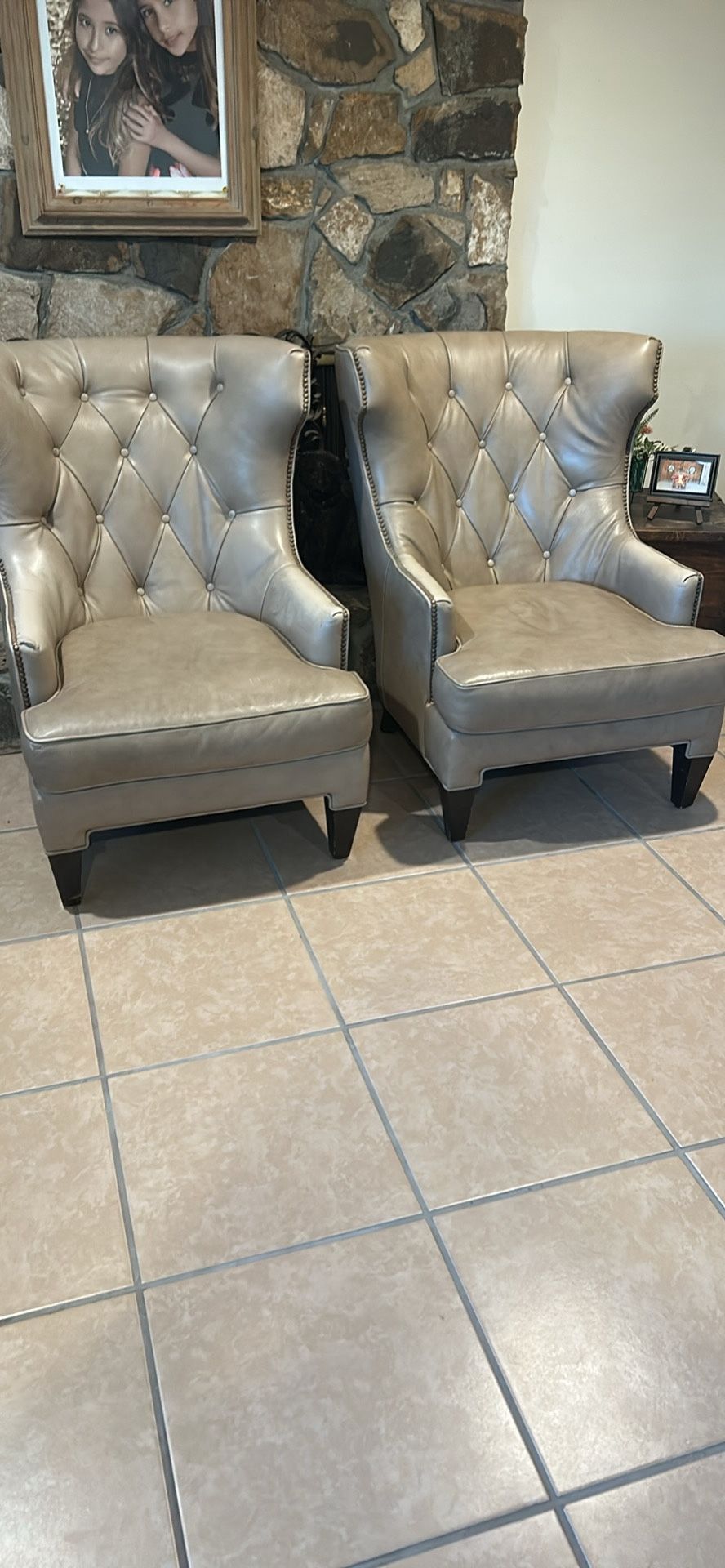 Leather Wingback Chairs 