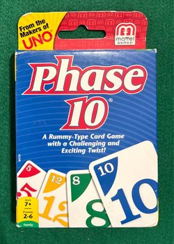 Phase 10 Card Game -Complete