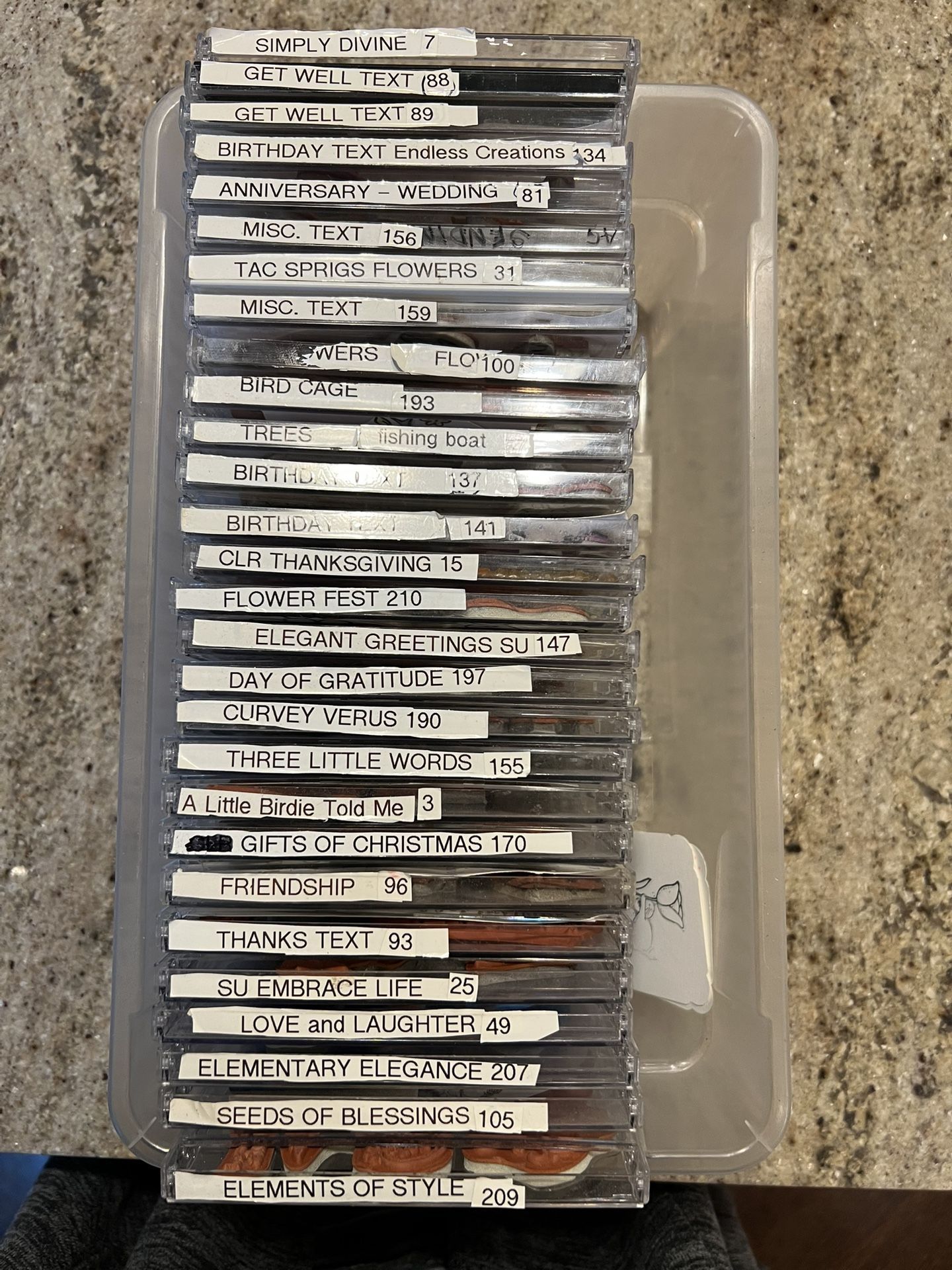 Bundle Of Stamp Sets (various brands Including Stampin Up!)