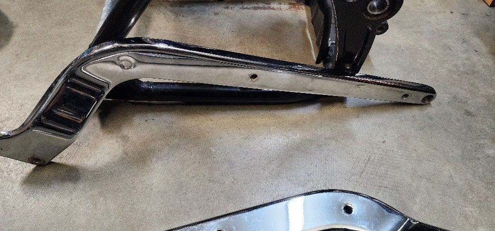 Harley Davidson Softail Chrome Rear Fender Rails 