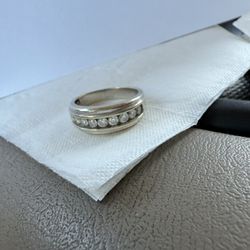 Men’s 1ct White Gold Ring