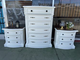 Long Tall Dresser And Nightstands 