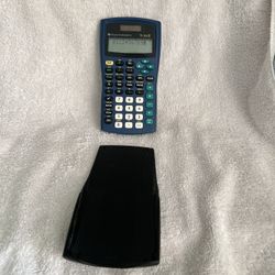 TI - 34 II Solar Calculator With Case 