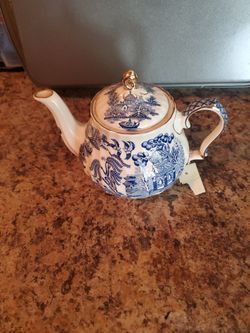 Blue Flower Teapot
