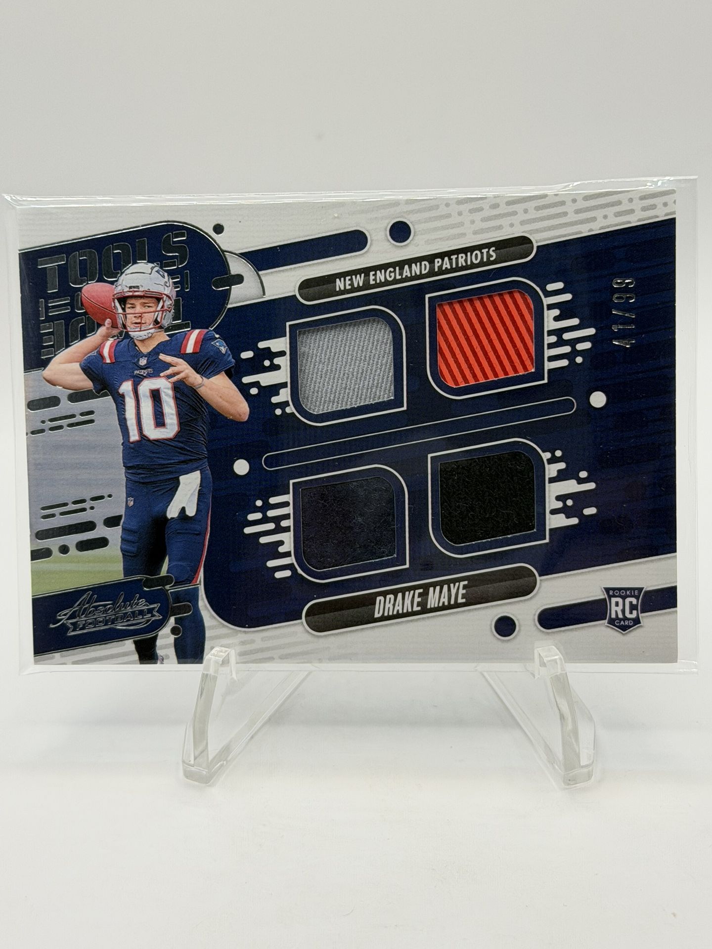 Drake Maye Quad Rookie Relic Numbered /99