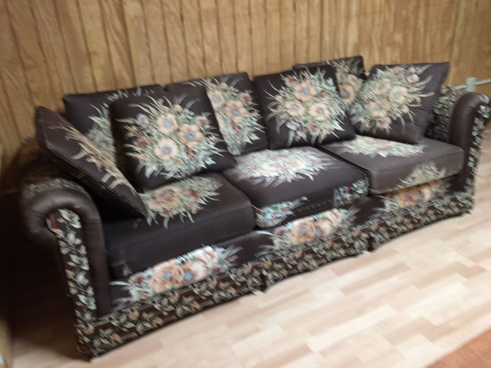 Pretty long couch in good shape .just don’t need it anymore . $75.00 you pick up and load. Husband has 7 broken and cracked ribs that are trying to