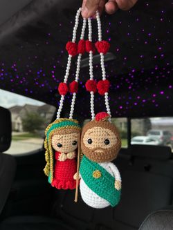 Crochet car hangers